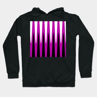 Wave Design Pink Hoodie